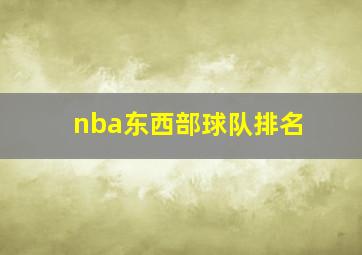 nba东西部球队排名