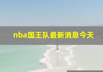 nba国王队最新消息今天