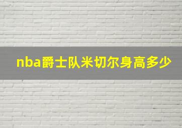 nba爵士队米切尔身高多少