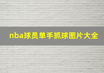 nba球员单手抓球图片大全