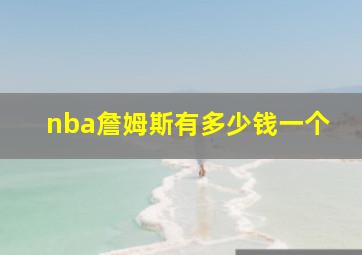 nba詹姆斯有多少钱一个