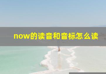 now的读音和音标怎么读