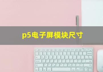 p5电子屏模块尺寸