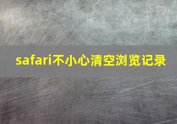 safari不小心清空浏览记录