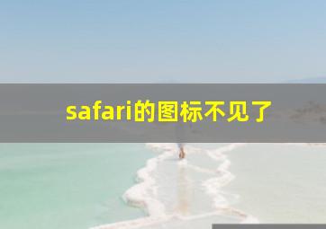 safari的图标不见了