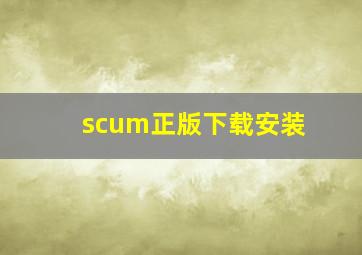 scum正版下载安装