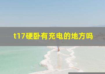 t17硬卧有充电的地方吗