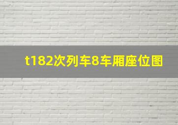 t182次列车8车厢座位图