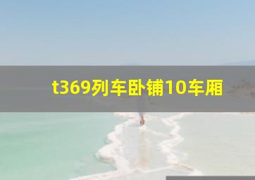 t369列车卧铺10车厢