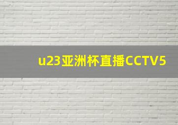 u23亚洲杯直播CCTV5