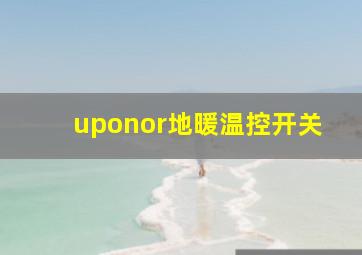 uponor地暖温控开关