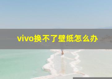 vivo换不了壁纸怎么办