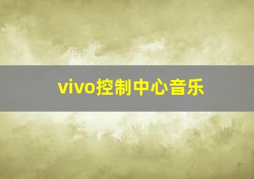 vivo控制中心音乐