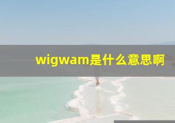 wigwam是什么意思啊