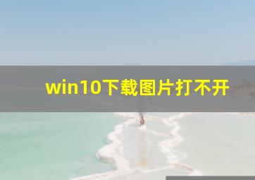 win10下载图片打不开