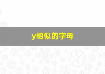 y相似的字母