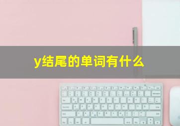 y结尾的单词有什么