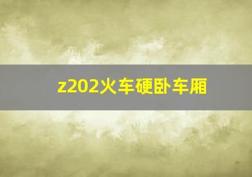 z202火车硬卧车厢