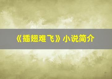 《插翅难飞》小说简介