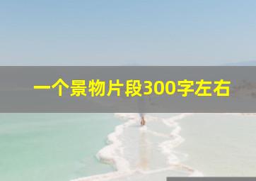 一个景物片段300字左右