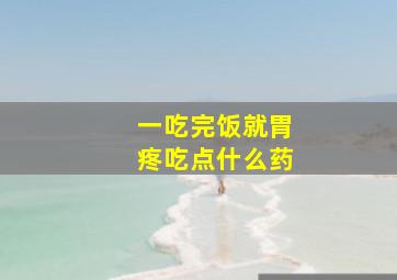 一吃完饭就胃疼吃点什么药