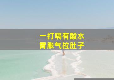 一打嗝有酸水胃胀气拉肚子