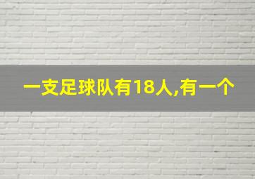 一支足球队有18人,有一个