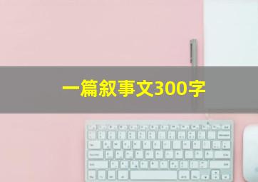 一篇叙事文300字