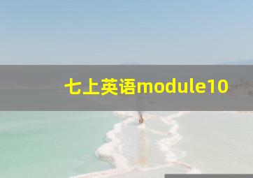 七上英语module10