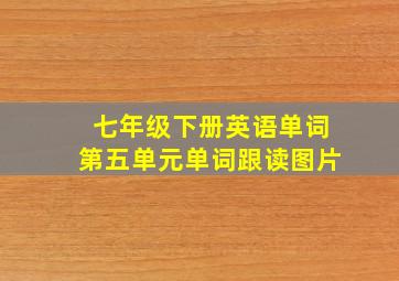 七年级下册英语单词第五单元单词跟读图片