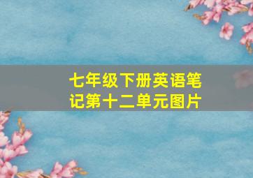 七年级下册英语笔记第十二单元图片