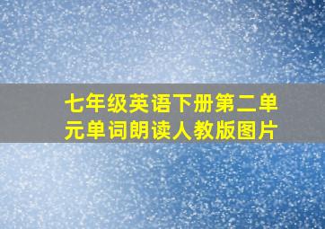 七年级英语下册第二单元单词朗读人教版图片