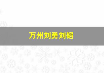 万州刘勇刘韬