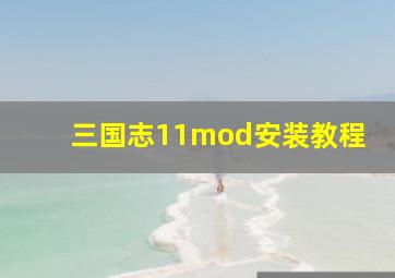 三国志11mod安装教程