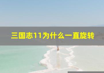 三国志11为什么一直旋转