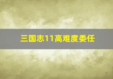 三国志11高难度委任