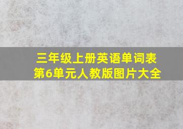 三年级上册英语单词表第6单元人教版图片大全