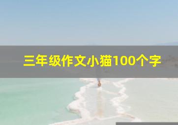 三年级作文小猫100个字