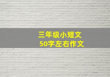 三年级小短文50字左右作文