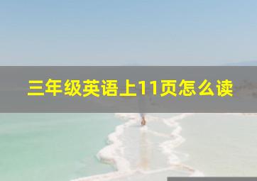 三年级英语上11页怎么读