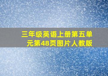 三年级英语上册第五单元第48页图片人教版