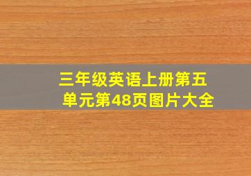 三年级英语上册第五单元第48页图片大全