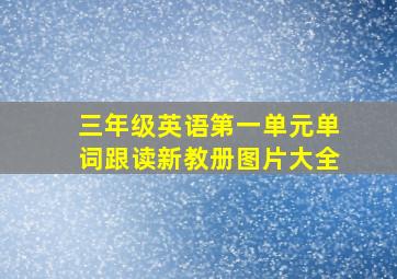 三年级英语第一单元单词跟读新教册图片大全