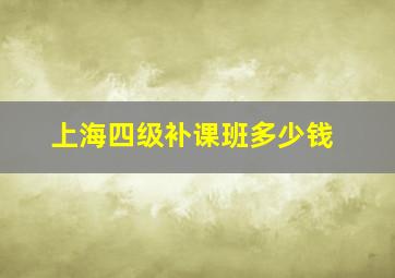 上海四级补课班多少钱