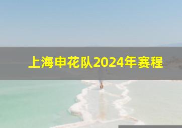 上海申花队2024年赛程