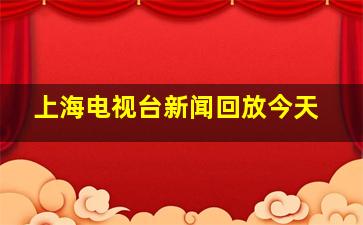 上海电视台新闻回放今天