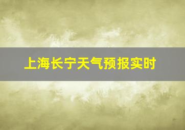 上海长宁天气预报实时