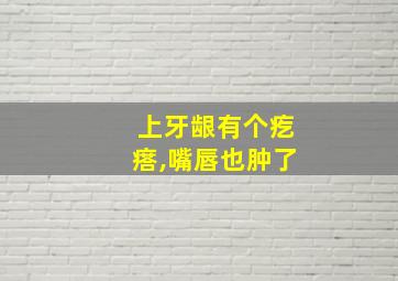 上牙龈有个疙瘩,嘴唇也肿了