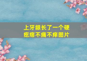 上牙龈长了一个硬疙瘩不痛不痒图片