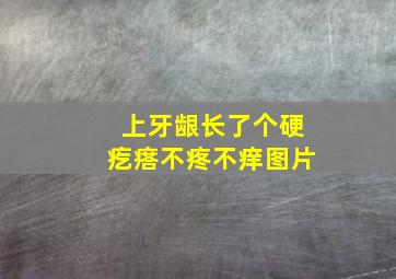 上牙龈长了个硬疙瘩不疼不痒图片